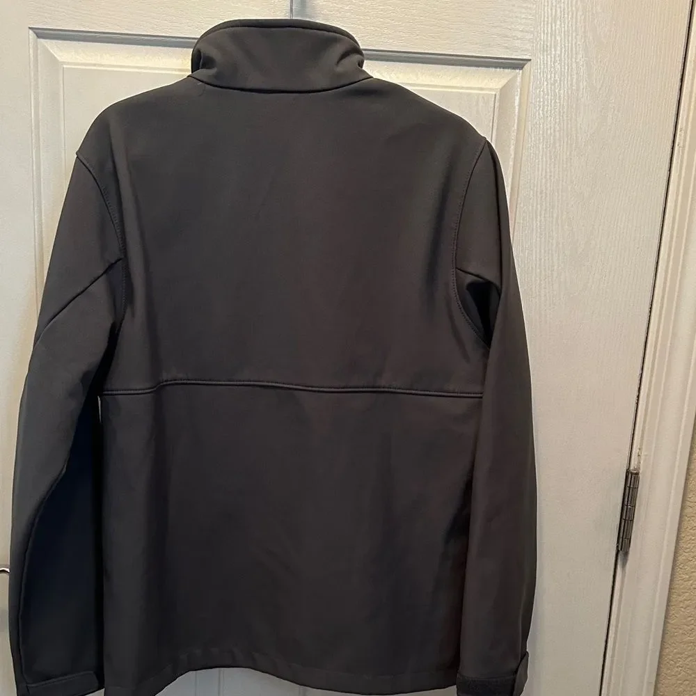 Columbia Men's Charcoal Softshell Jacket Pockets Size M - Picture 6 of 8